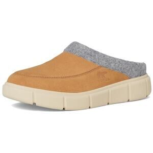SOREL Womens Explorer III Mule Slippers US 5.5 EU 36.5 Tan Brown Suede GUC